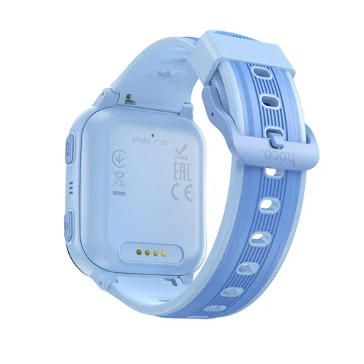 Detské inteligentné hodinky Hoco Y108 1,69-palcové s 4G GPS a funkciou volania, modré - 3