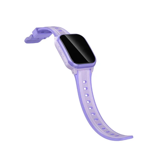 Hoco Y108 detské smart hodinky 1,69" 4G s funkciou volania, GPS, fialové - 2