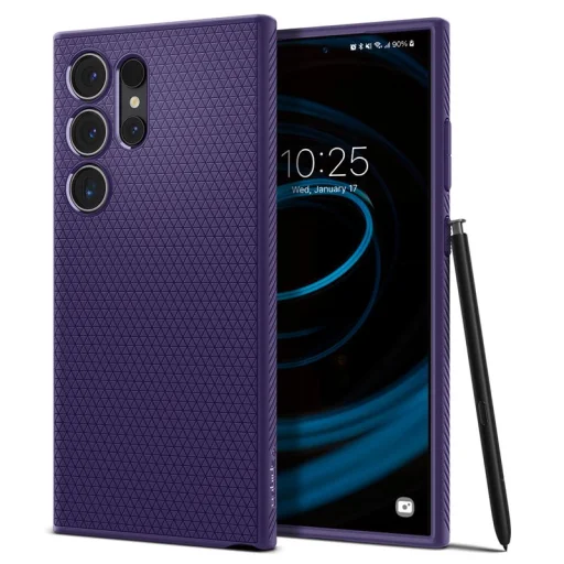 Spigen Liquid Air TPU puzdro pre Samsung Galaxy S24 Ultra, tmavofialové - 1