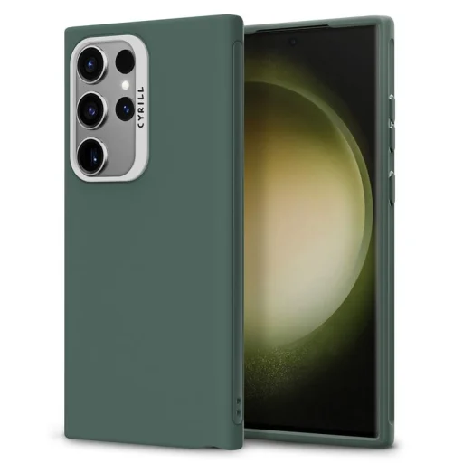 Spigen Cyrill UltraColor TPU puzdro na Samsung Galaxy S24 Ultra, kelová zelená - 1