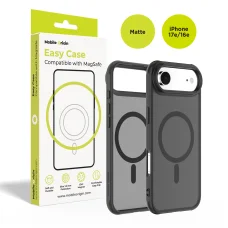 Mobile Origin Hybrid MagSafe kryt, matný čierny - iPhone 17e/16e