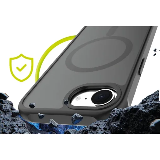 Mobile Origin Hybrid MagSafe kryt, matný čierny - iPhone 17e/16e - 3