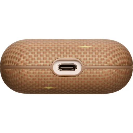 Pitaka Aramid Fiber mágneses tok AirPods Pro 3-hoz, arany fény - 6