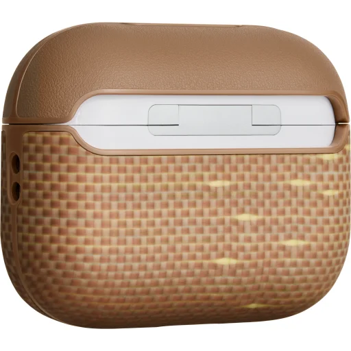 Pitaka Aramid Fiber magnetické puzdro pre AirPods Pro 3, zlatá žiara - 3