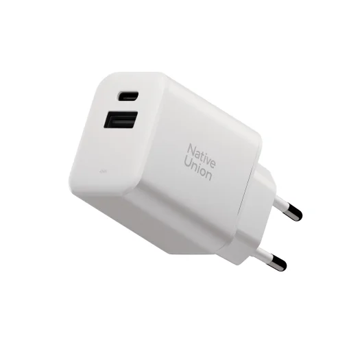 Rýchlonabíjačka Native Union Fast GaN PD 45 W, 2 porty, biela - 1