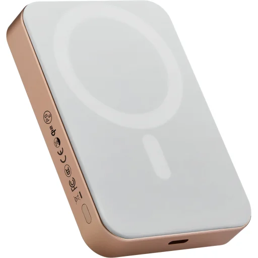 Pitaka Qi2 powerbanka, 10 000 mAh, zlatý lesk - 4