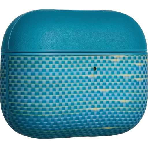 Pitaka Aramid Fiber magnetické puzdro pre AirPods Pro 3, svetlomodré - 4