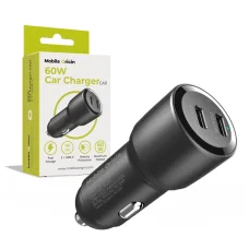 Mobile Origin CA11 60 W autonabíjačka s 2 USB-C konektormi, čierna