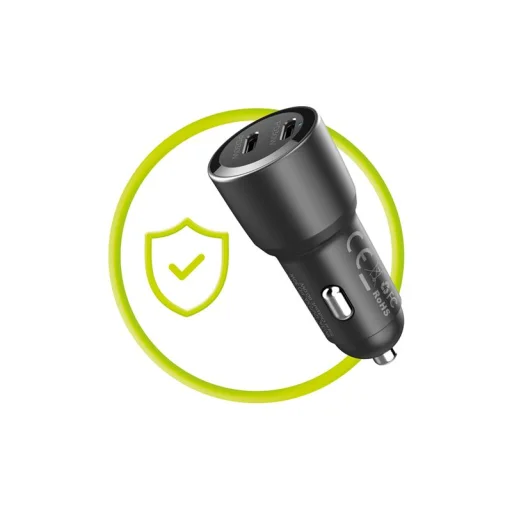 Mobile Origin CA11 60 W autonabíjačka s 2 USB-C konektormi, čierna - 2