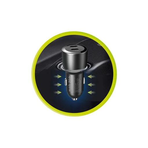 Mobile Origin CA11 60 W autonabíjačka s 2 USB-C konektormi, čierna - 4