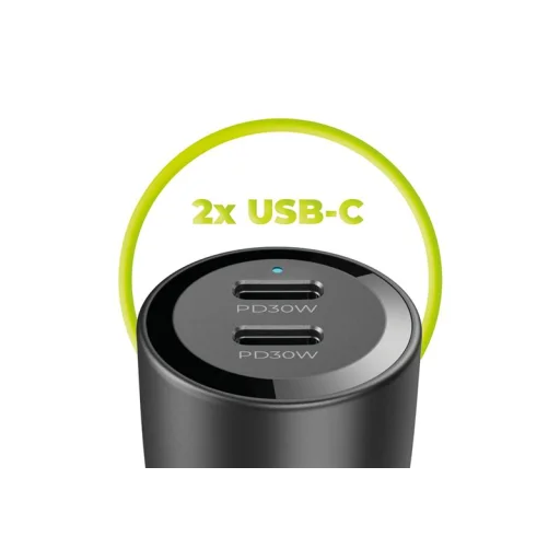 Mobile Origin CA11 60 W autonabíjačka s 2 USB-C konektormi, čierna - 9