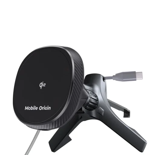 Mobile Origin CA15 Qi2 bezdrôtová nabíjačka do mriežky ventilácie, čierna - 3