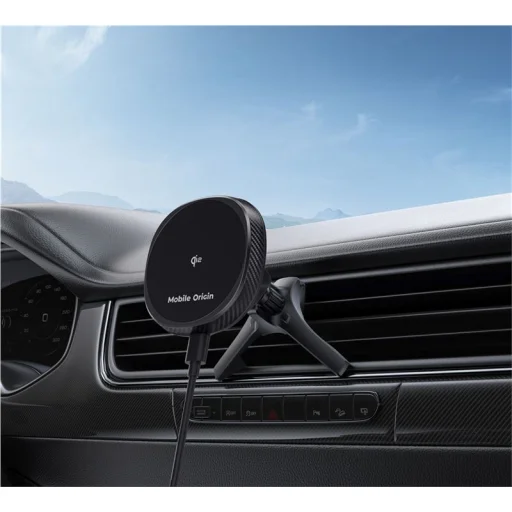Mobile Origin CA15 Qi2 bezdrôtová nabíjačka do mriežky ventilácie, čierna - 10