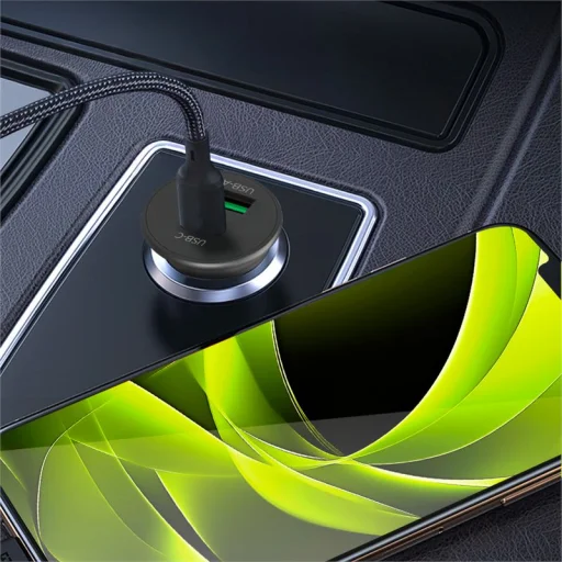 Mobile Origin CA19 30W rýchlonabíjačka do auta s USB-C a USB-A portom, čierna - 6