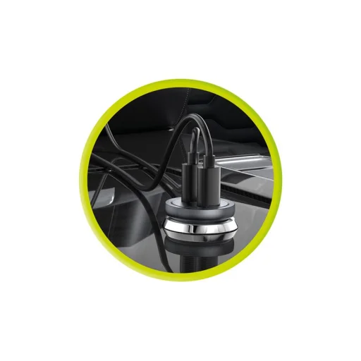 Mobile Origin CA13 30 W kovová autonabíjačka, čierna - 9