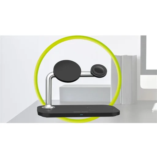 Mobile Origin MO1 3 v 1 magnetická bezdrôtová nabíjačka, čierna - 8