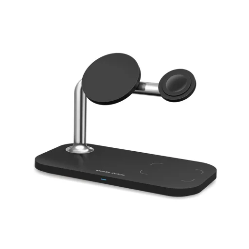 Mobile Origin MO1 3 v 1 magnetická bezdrôtová nabíjačka, čierna - 17