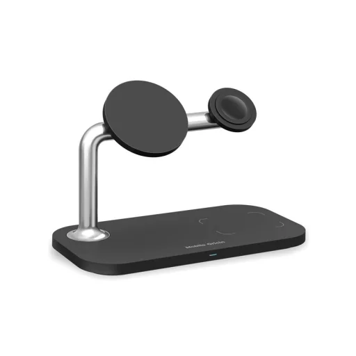Mobile Origin MO1 3 v 1 magnetická bezdrôtová nabíjačka, čierna - 18