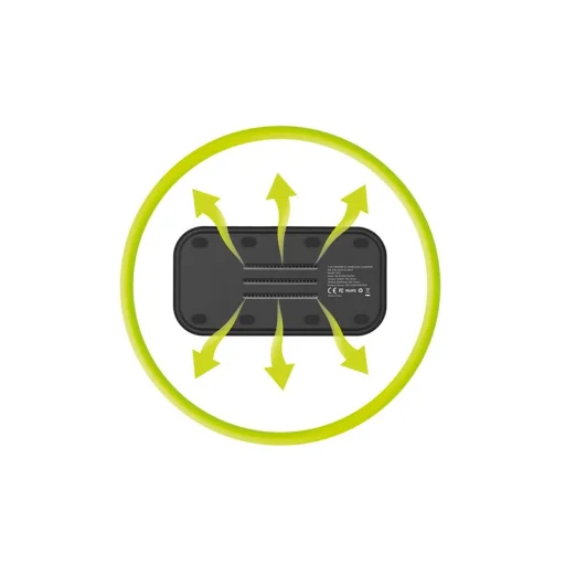 Mobile Origin MO1 3 v 1 magnetická bezdrôtová nabíjačka, čierna - 2