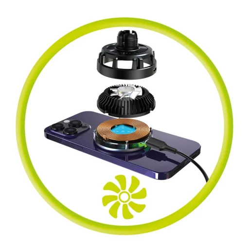 Mobile Origin Qi2 25W bezdrôtová nabíjačka do auta CA24 čierna - 15