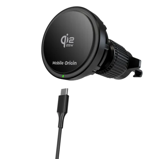 Mobile Origin Qi2 25W bezdrôtová nabíjačka do auta CA24 čierna - 2