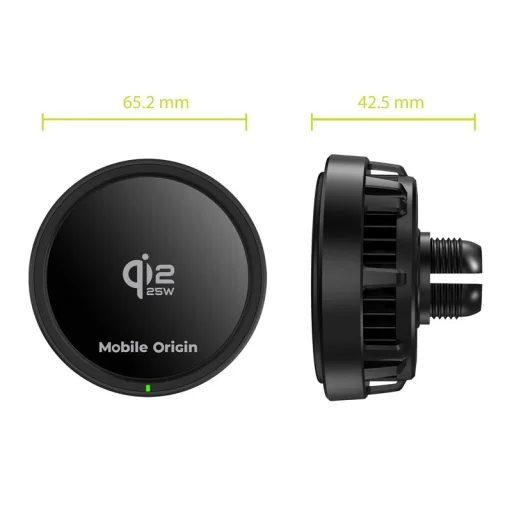Mobile Origin Qi2 25W bezdrôtová nabíjačka do auta CA24 čierna - 4