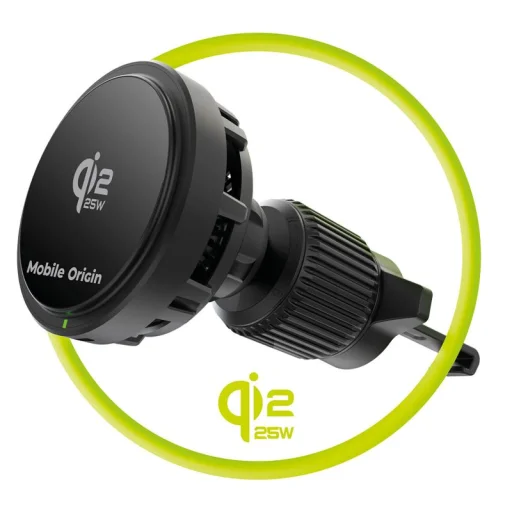 Mobile Origin Qi2 25W bezdrôtová nabíjačka do auta CA24 čierna - 6