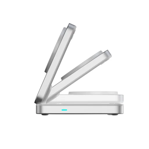 Mobile Origin PW35 skladací nabíjací stojan 3 v 1 Qi2 25 W, strieborný, kompatibilný s MagSafe - 10