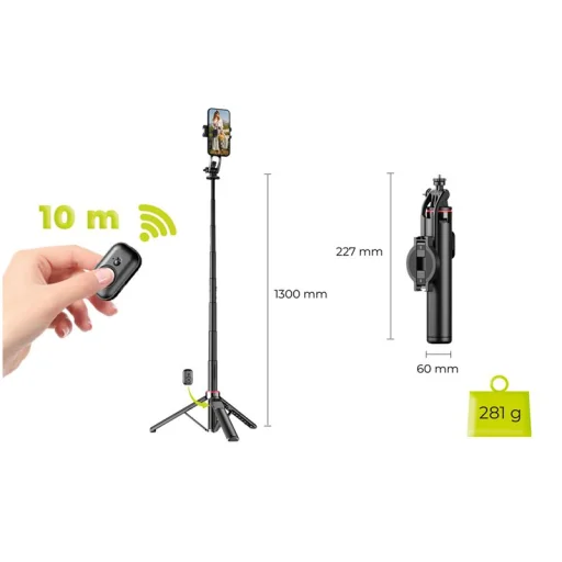 Mobile Origin S1 magnetická selfie tyč so statívom - 10