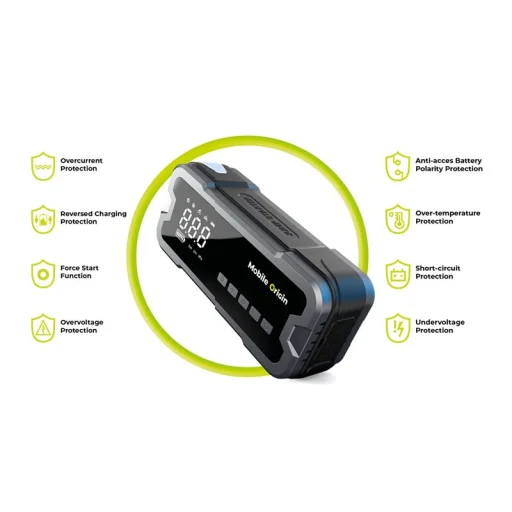 Mobile Origin CA1 indítássegítő és légkompresszor, szürke/fekete - 4