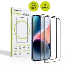 Mobile Origin EasyGlass ochranné sklo pre iPhone 17e/16e/14/13/13 Pro, 2 ks