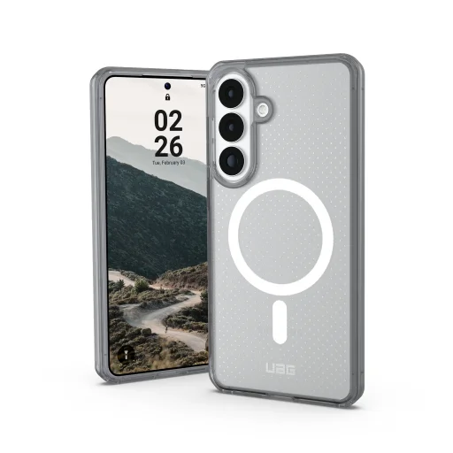 UAG DOT puzdro pre Samsung Galaxy S26+, priehľadné ľadovo sivé/popolavo sivé - 1