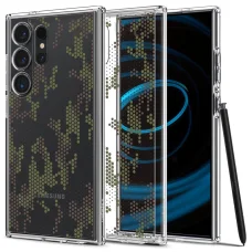 Spigen Ultra Hybrid puzdro s digitálnym maskáčovým vzorom pre Samsung Galaxy S24 Ultra