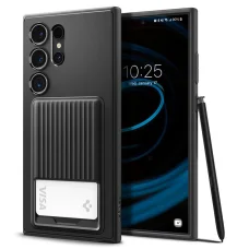 Spigen Liquid Slot TPU tok Samsung Galaxy S24 Ultra készülékhez, matt fekete