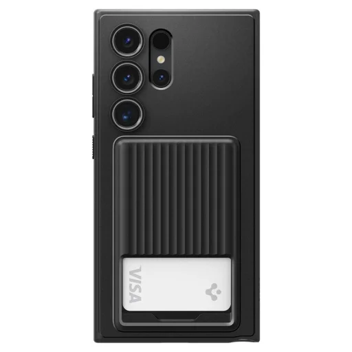 Spigen Liquid Slot TPU puzdro pre Samsung Galaxy S24 Ultra, matná čierna - 4