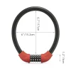 Rockbros RKS870-RD červený kódový zámok na bicykel s oceľovým lankom, 85 cm thumbnail