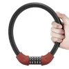 Rockbros RKS870-RD piros kódzáras kerékpárzár acélkábellel, 85 cm thumbnail