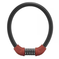 Rockbros RKS870-RD piros kódzáras kerékpárzár acélkábellel, 85 cm