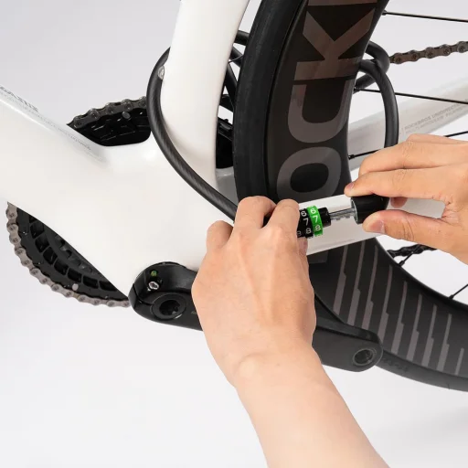 Rockbros 87632 zámok na bicykel s kódom, s oceľovým lankom, 115 cm, čierny - 3