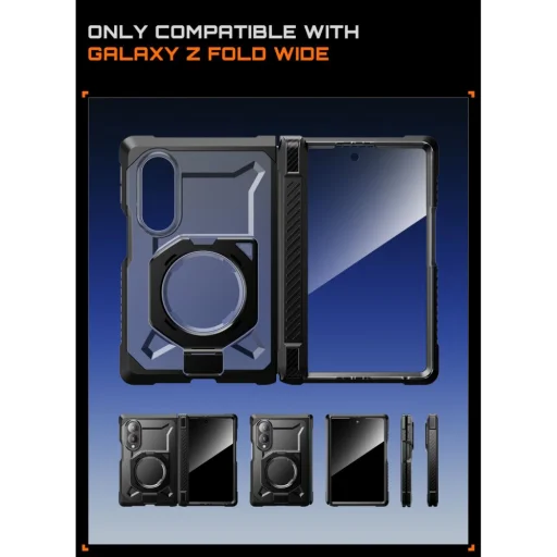 Supcase UB Grip Mag MagSafe páncéltok Samsung Galaxy Z Fold 8 készülékhez, fekete - 4