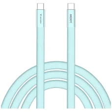 Verbatim Sync & Charge SoftTouch USB-C–USB-C kábel 100 W PD3.0 120 cm kék 30276