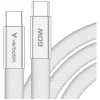 Verbatim Sync & Charge SoftTouch USB-C–USB-C kábel 60 W PD3.0 120 cm fehér 30274 thumbnail