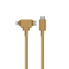Native Union Belt univerzálny kábel USB-C – Lightning/USB-C, 1,5 m, Kraft thumbnail