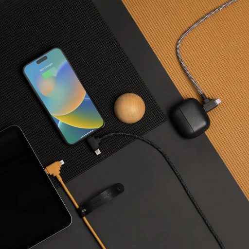 Native Union Belt univerzálny kábel (USB-C – Lightning/USB-C), 1,5 m, kozmos - 4