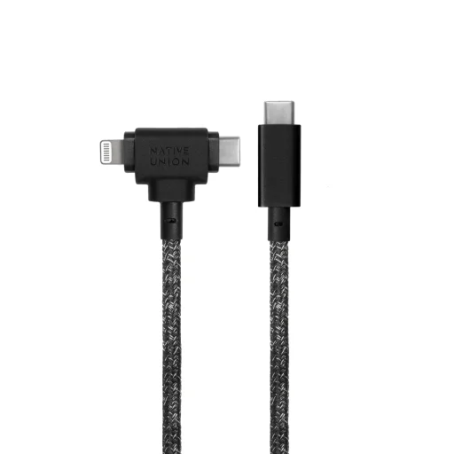 Native Union Belt univerzálny kábel (USB-C – Lightning/USB-C), 1,5 m, kozmos - 2