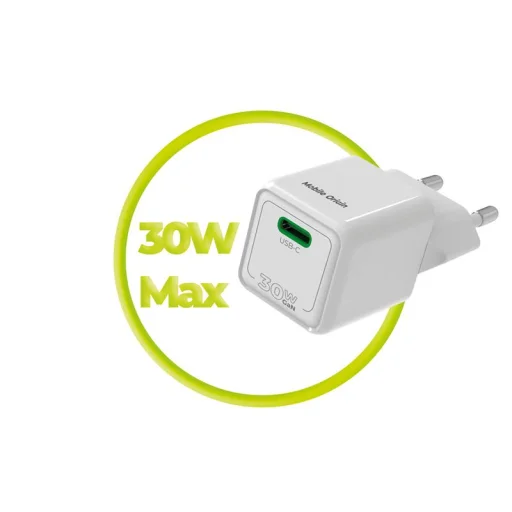 Mobile Origin PW23 30W mini USB-C sieťová nabíjačka, biela - 3