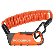 Kombinačný zámok na bicykel Rockbros RBK6N, oranžový