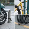 Rockbros LFCXR0085 skladací zámok na bicykel s číselnou kombináciou, čierny thumbnail
