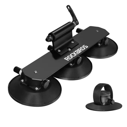 Rockbros XP1001 vákuový prísavkový strešný nosič na 1 bicykel, čierny - 1