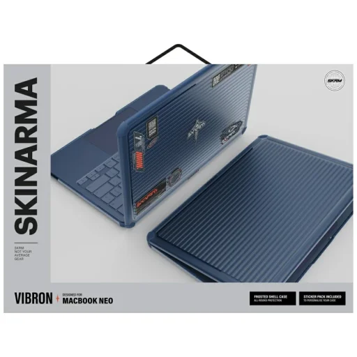 Ochranné puzdro Skinarma Vibron pre MacBook Neo 13", tmavomodré - 6